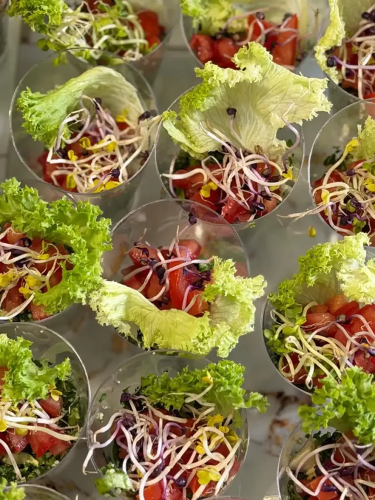 tabouleh, saladecupjes