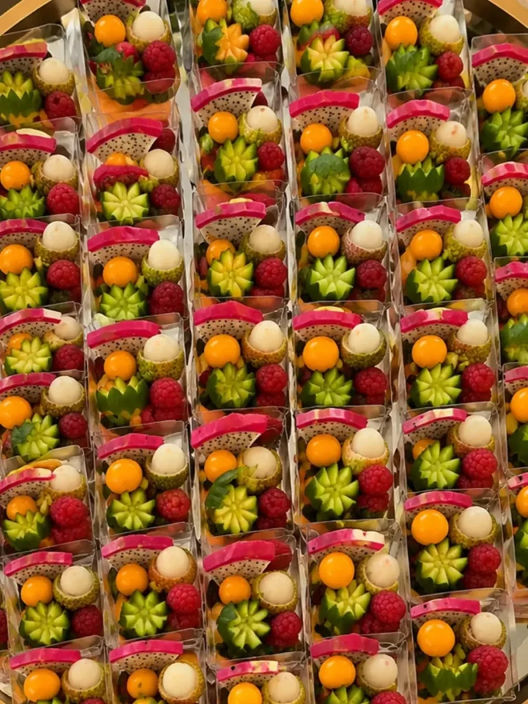 fruitcupjes, tropisch fruit
